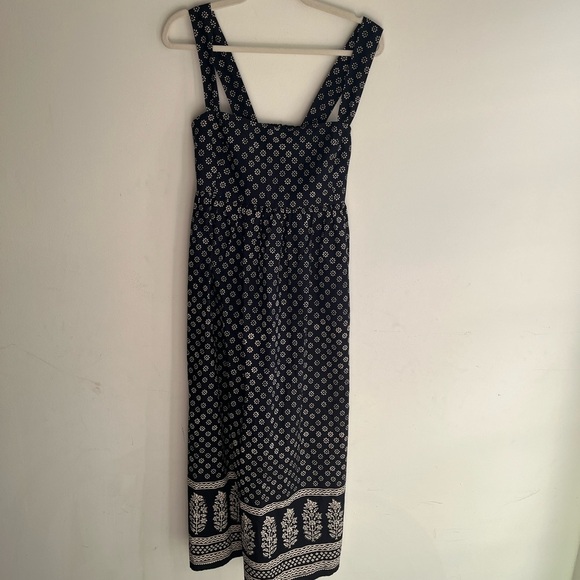 NWT! J. CREW Squareneck Midi Dress in Block Print Size Small - Picture 3 of 8
